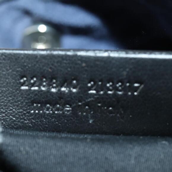 SAINT LAURENT Shoulder Bag Enamel Khaki Silver Auth bs31200 - Picture 12 of 16